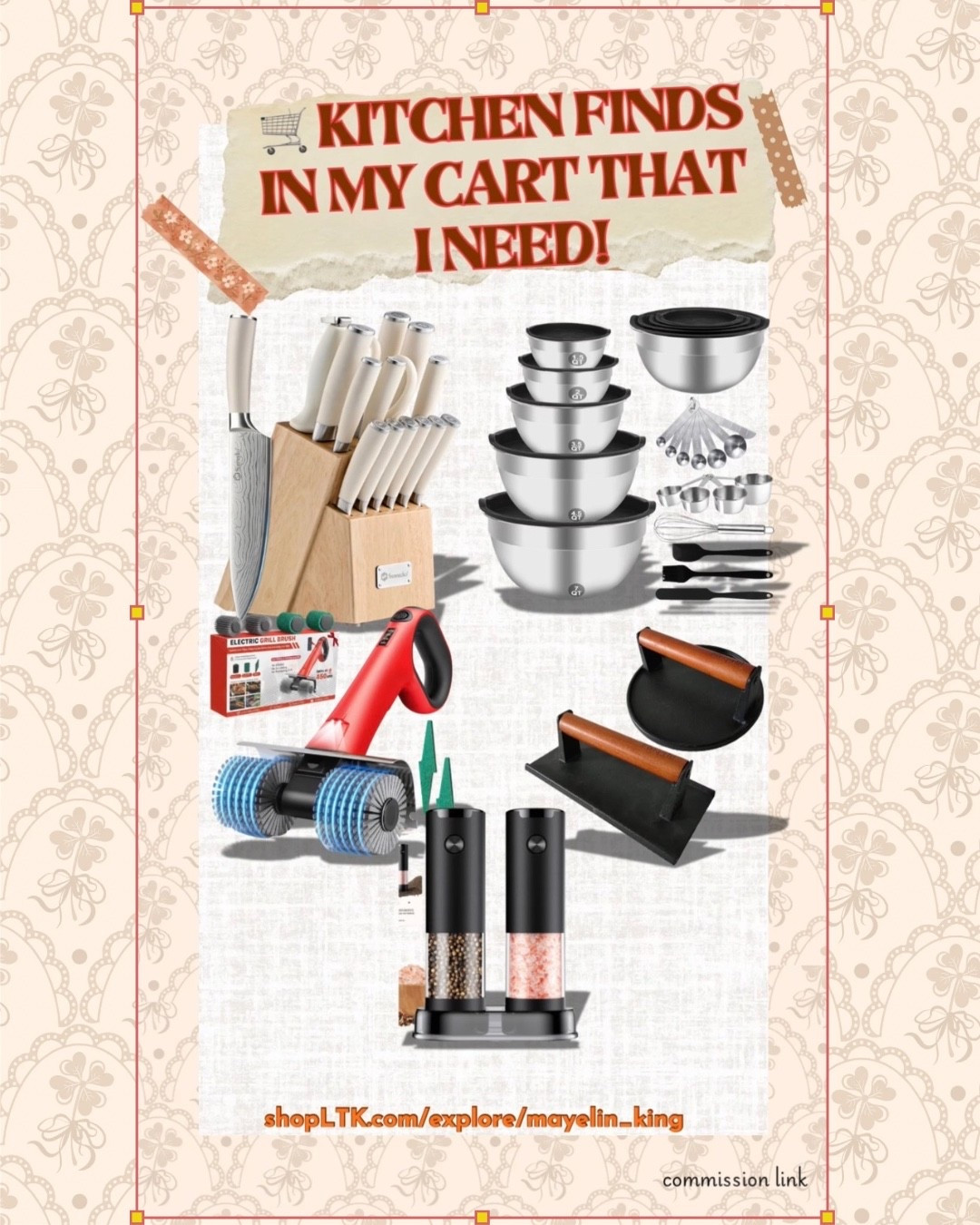 🛒 MY CART IS FULL OF KITCHEN FINDS I DIDN’T KNOW I NEEDED! 😂🍳

I’m OBSESSED with these kitchen gadgets and home organization finds currently sitting in my cart! From making everyday cooking easier to keeping things organized, these are the little things that can make a BIG difference in the kitchen. ✨

Because if it saves me time, makes life easier, AND looks cute… I probably need it! 😂🙌🏽

Which one would you add to your cart? 👇🏽 Save this for later & check out my kitchen finds! 🛍️✨

#LTKfoodie #LTKHome