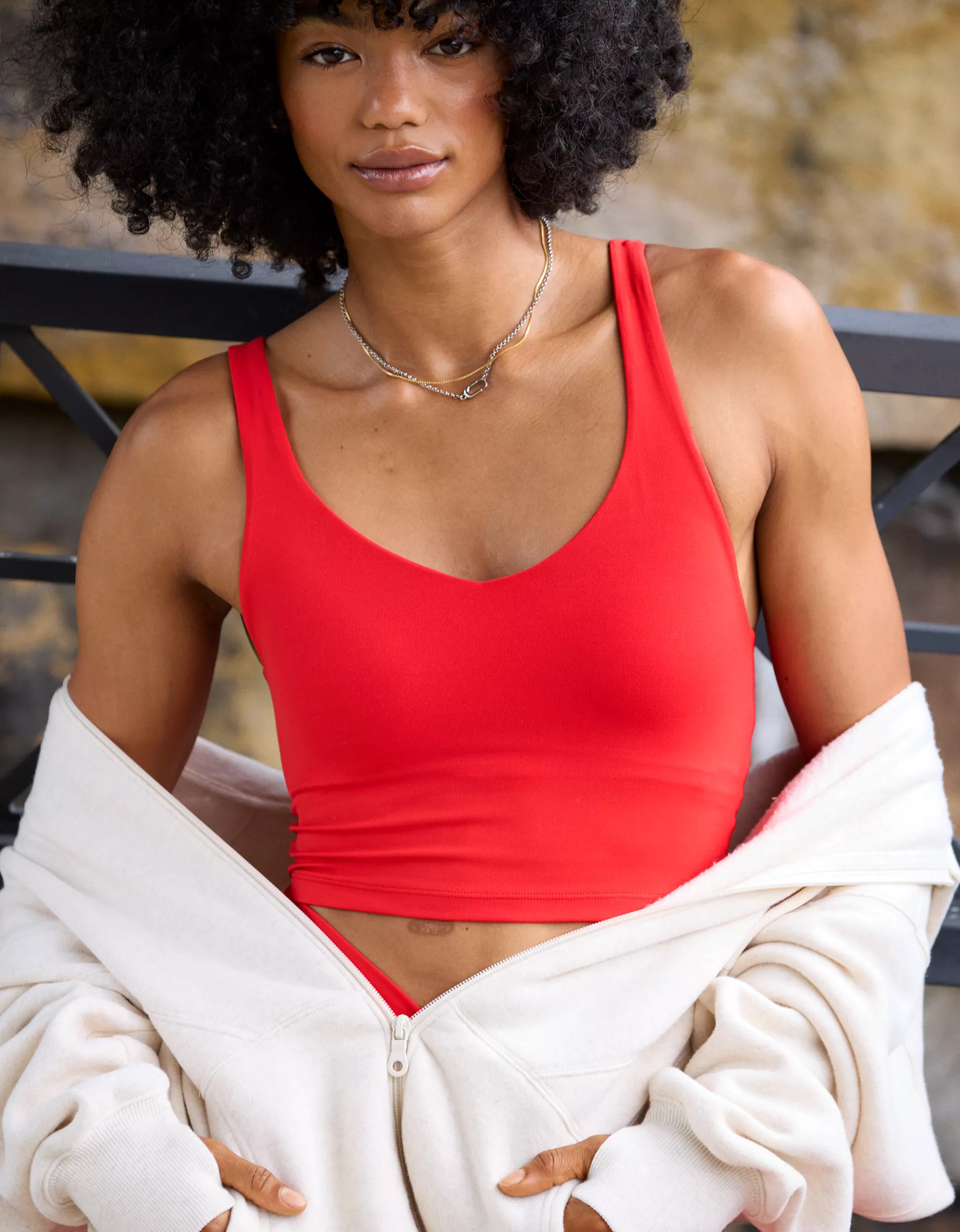 OFFLINE By Aerie Real Me Low Key Longline Sports Bra | Aerie
