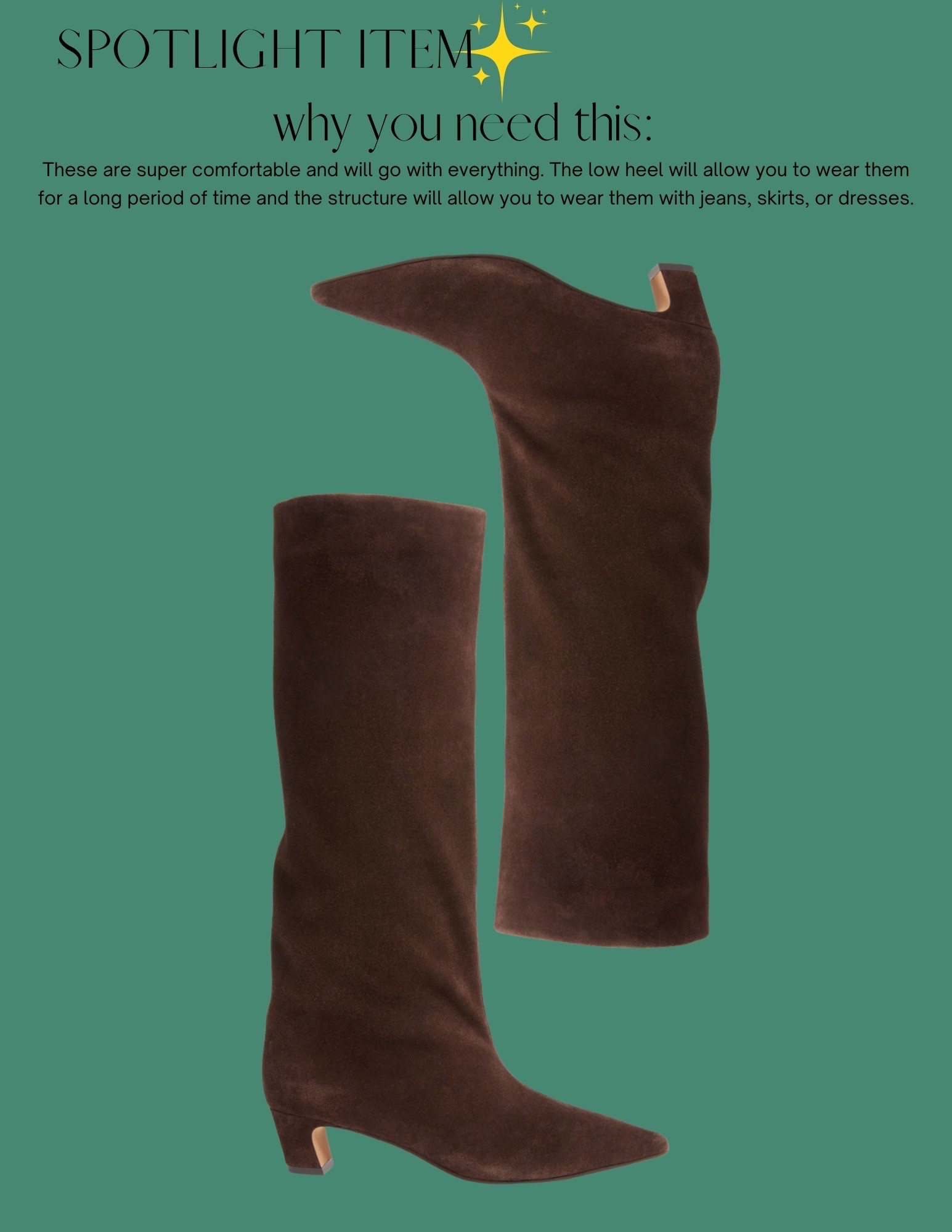 The Nordstrom anniversary sale is here and that is the perfect time to grab a new pair of boots! These boots are perfect because they can be worn with dresses or jeans, and that heel is just right making them comfortable too! ￼

#LTKgrwm #LTKSaleAlert #LTKootd