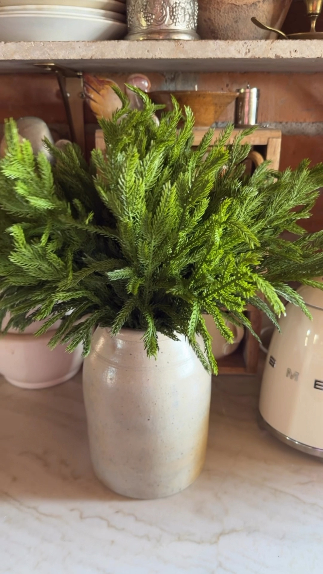 I love these Evergreen picks! They are so real looking and real touch! I have 16 and they fill a container really good!

#LTKHome