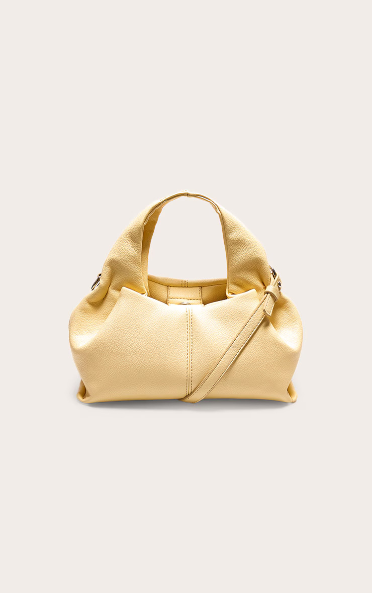 Butter Cream Slouchy Mini Pu Handbag | PrettyLittleThing US