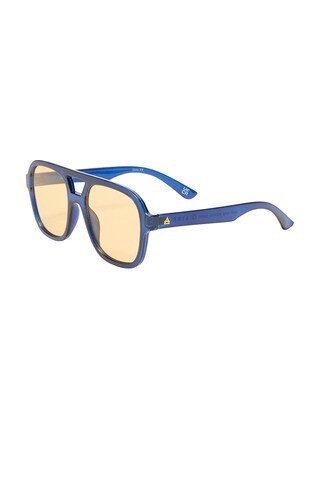 AIRE Whirlpool Sunglasses in Navy & Golden Tint from Revolve.com | Revolve Clothing (Global)