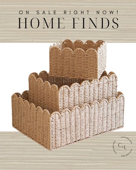 HOME SALE FIND 🖤

These woven scalloped nesting baskets are under $20 for the set. Style in a nursery or bookcase! 

Under $30, under $50, Amazon sale, Amazon deal, daily deal, sale, sale find, sale alert, nesting basket, woven baskets, scalloped baskets, bookcase styling, nursery decor, Living room, bedroom, guest room, dining room, entryway, seating area, family room, affordable home decor, classic home decor, elevate your space, Modern home decor, traditional home decor, budget friendly home decor, Interior design, shoppable inspiration, curated styling, beautiful spaces, classic home decor, bedroom styling, living room styling, style tip,  dining room styling, look for less, designer inspired, Amazon, Amazon home, Amazon must haves, Amazon finds, amazon favorites, Amazon home decor #amazon #amazonhome

#LTKSaleAlert #LTKHome #LTKFindsUnder50