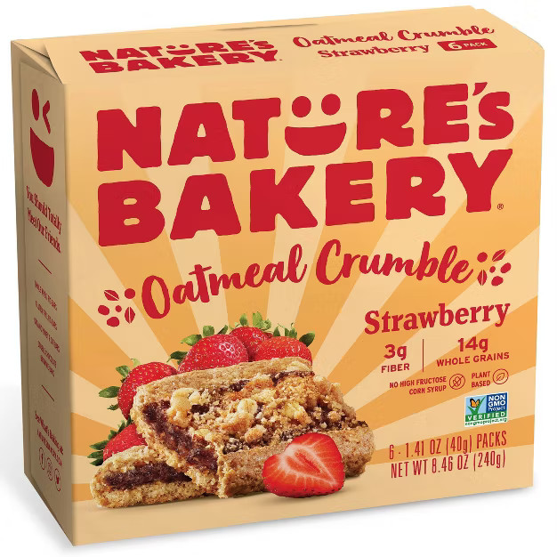 Nature's Bakery Strawberry Crumble Bar - 6ct | Target