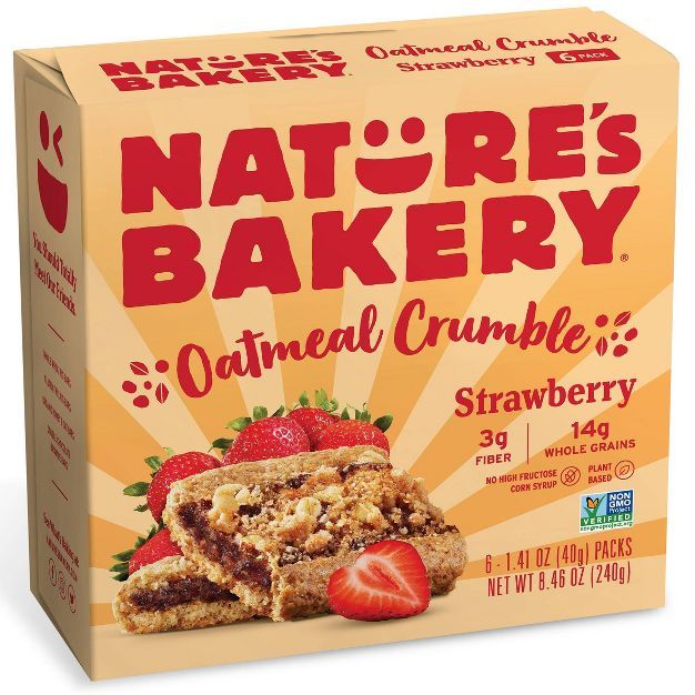 Nature's Bakery Strawberry Crumble Bar - 6ct | Target