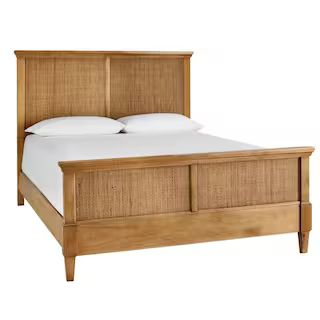 Home Decorators Collection Marsden Patina Finish Queen Cane Bed (65 in. W x 54 in. H) 10755 | The Home Depot