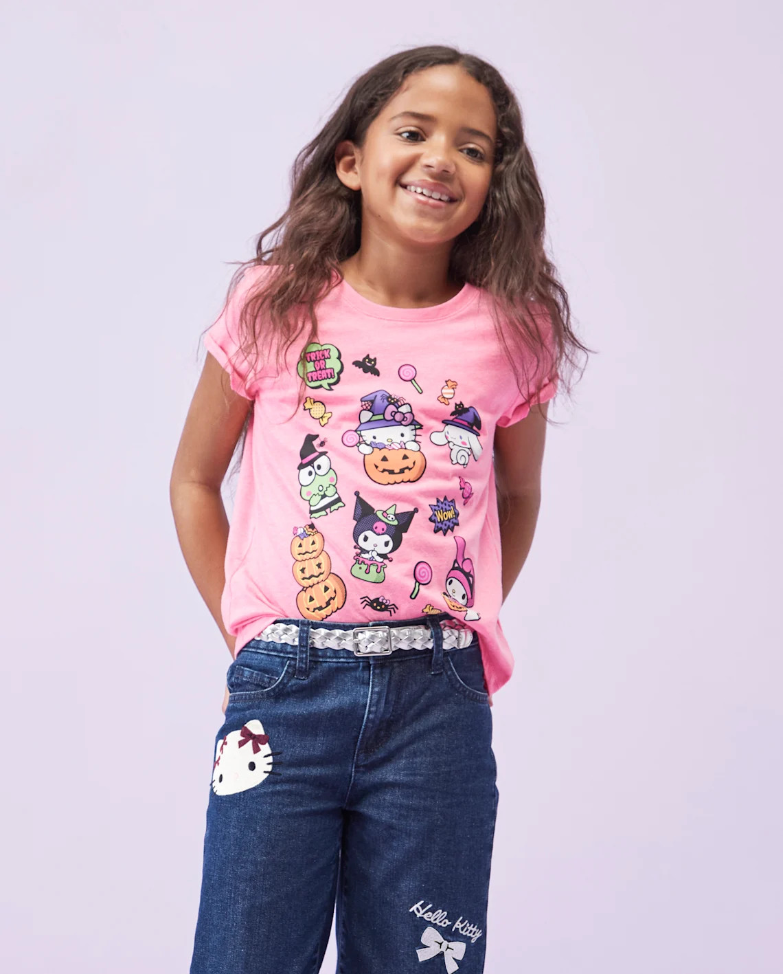 Girls Hello Kitty® And Friends Halloween Graphic Tee - pink | The Children's Place