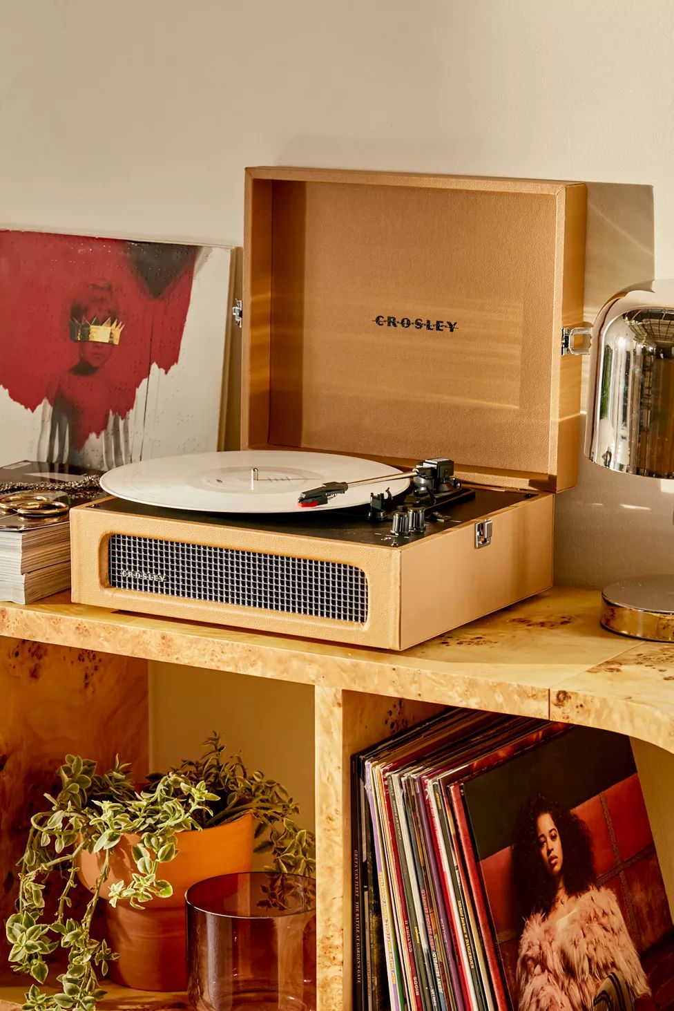 Crosley Voyager Tan Record Player | Urban Outfitters (US and RoW)