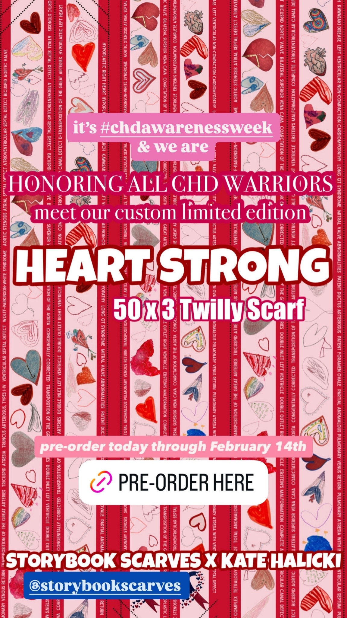 It’s CHD Awareness week!!! 

Pre-Order our scarves here:

https://storybookscarves.com/products/lots-of-love-twilly-supporting-childhood-heart-disease

❤️‍🩹❤️‍🩹❤️‍🩹❤️‍🩹❤️‍🩹❤️‍🩹❤️‍🩹❤️‍🩹❤️‍🩹❤️‍🩹

#LTKKids #LTKdayinmylife #LTKValentine
