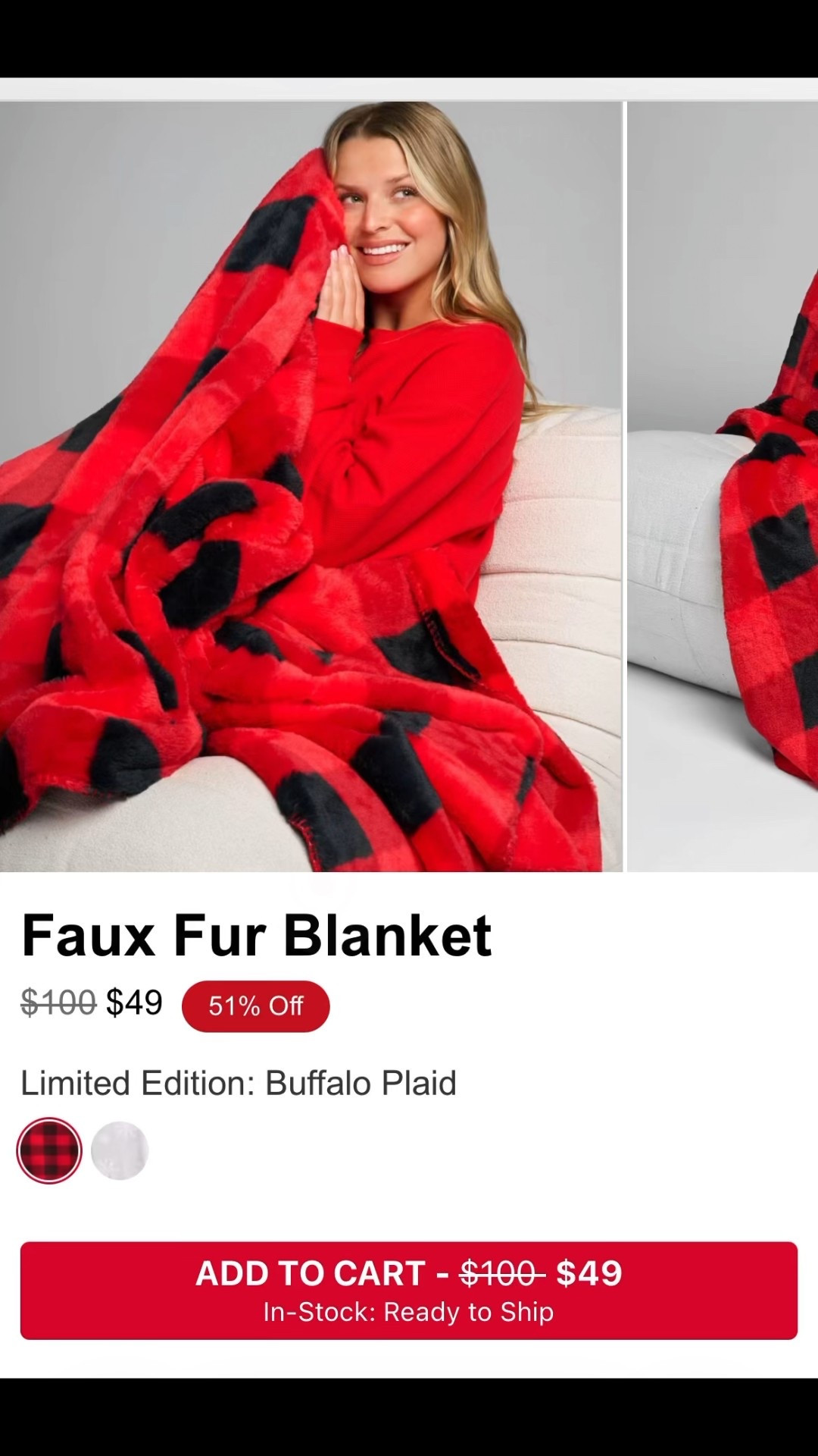 New faux fur blanket in Buffalo Plaid and Snowflake. The blankets are buttery soft and cozy as well plus it’s perfect for the holiday season .

#LTKHoliday #LTKSaleAlert #LTKHome