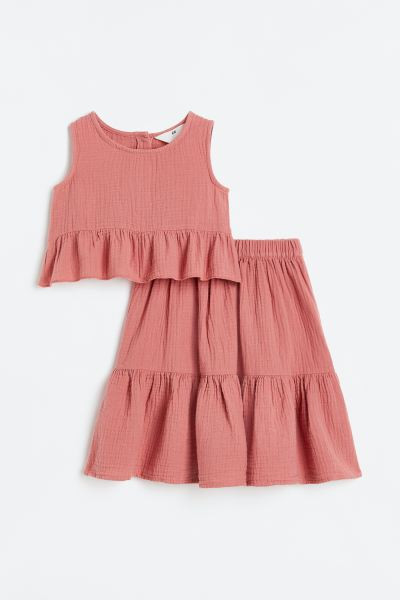 2-piece Double-weave Cotton Set | H&M (US + CA)
