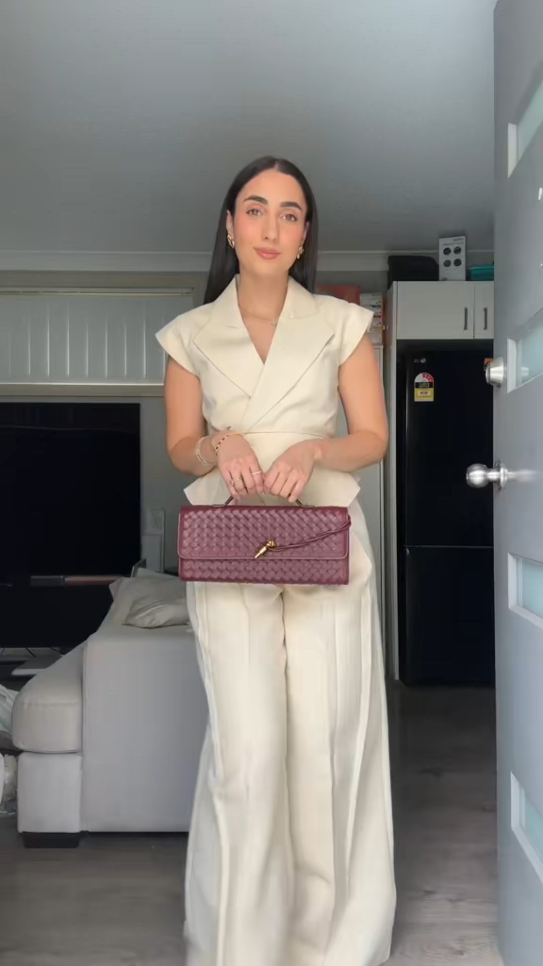 loved this co ord set the perfect linen short sleeve blazer set ! #meshki 

#LTKstyletip #LTKautumn #LTKmodest