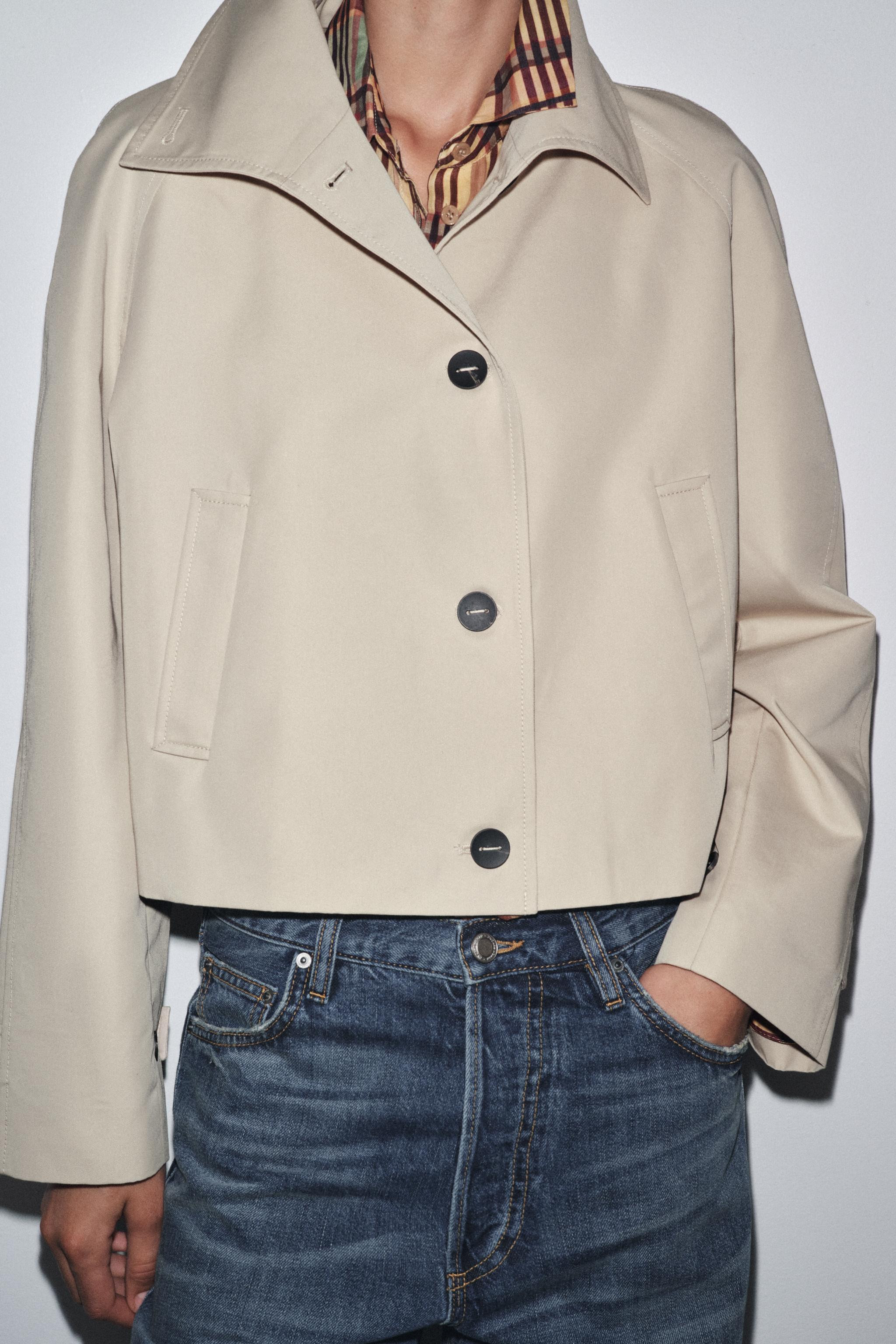 ZW COLLECTION SHORT TRENCH COAT | Zara UK