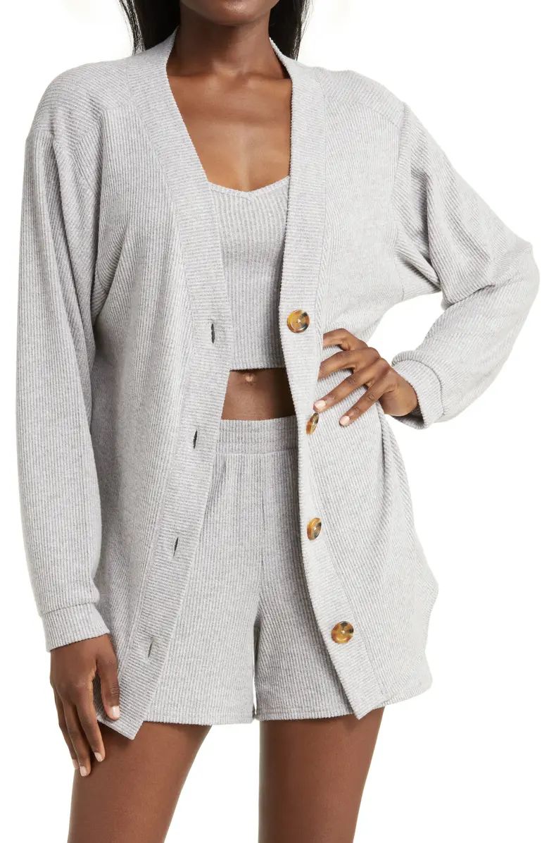 Open Edit 3-Piece Cozy Rib Pajamas | Nordstrom | Nordstrom