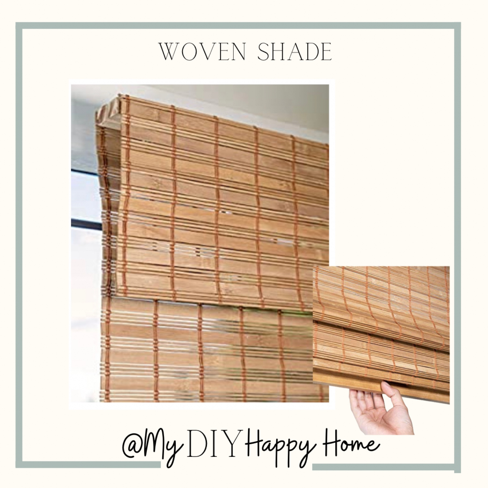 Cordless, woven shades.
Mine are the color: squirrel 

#LTKstyletip #LTKunder50 #LTKhome