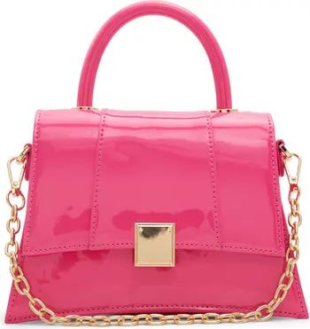 Kindraxx Patent Faux Leather Top Handle Bag | Nordstrom