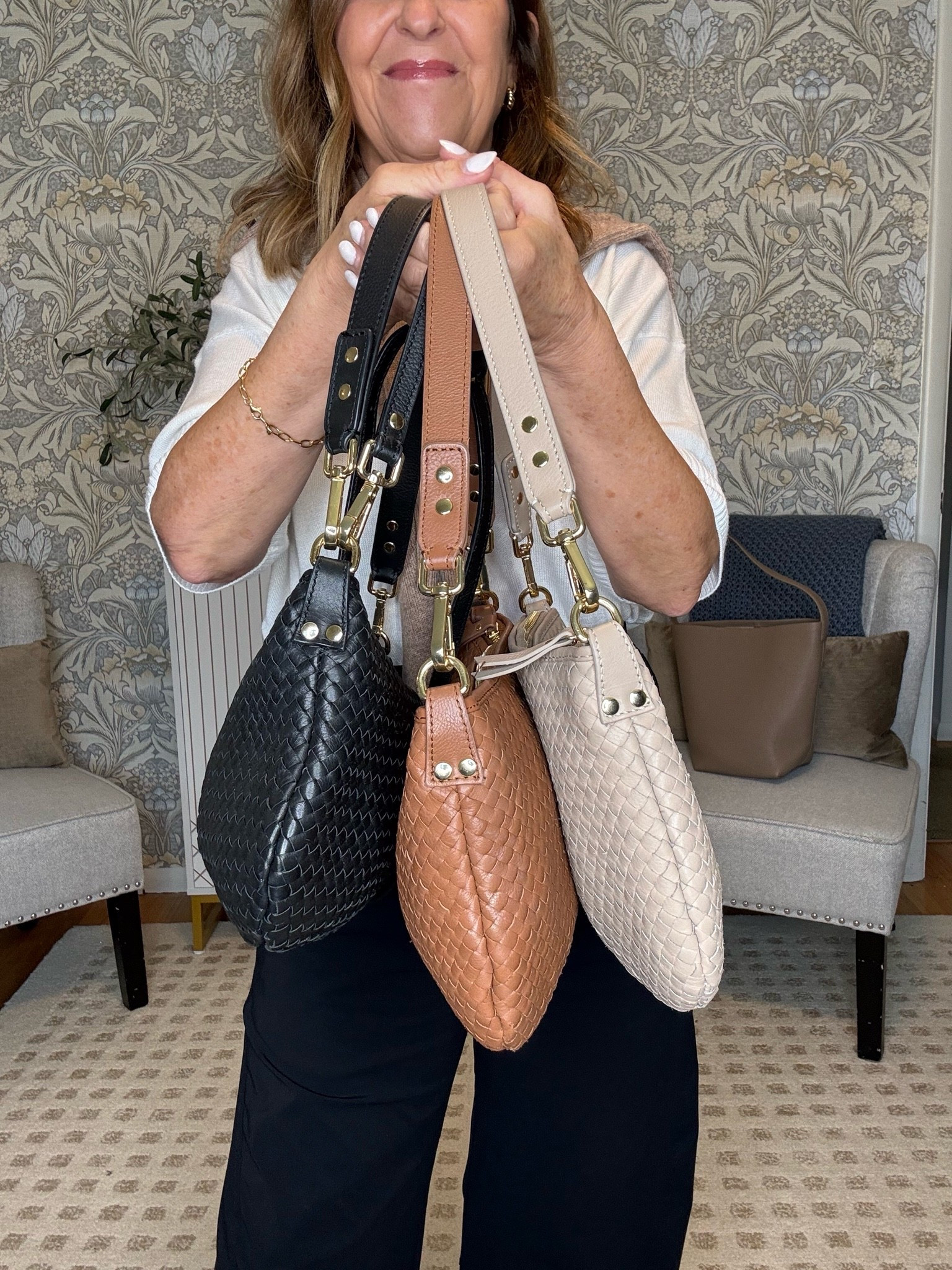 Quince bags for fall.  This is a 3 in one style. Wear it as a Crossbody, shoulder bag or a clutch.

#LTKOver40 #LTKPetite #LTKMidsize