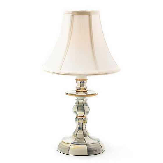 Sterling Check Candlestick Lamp | MacKenzie-Childs