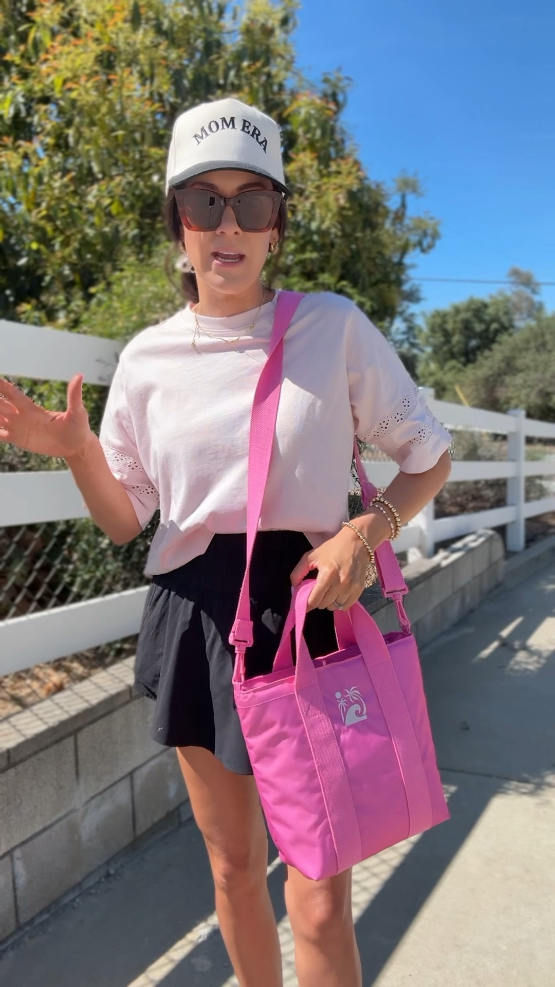 SIDE LINE STYLE—mom life outfit for a day of softball!
Skort-on sale under $25, wearing medium
Eyelet tee-xs & also on sale!
$15 mini insulated bag! Great little sports bag 

#LTKSaleAlert #LTKmomlife #LTKSeasonal
