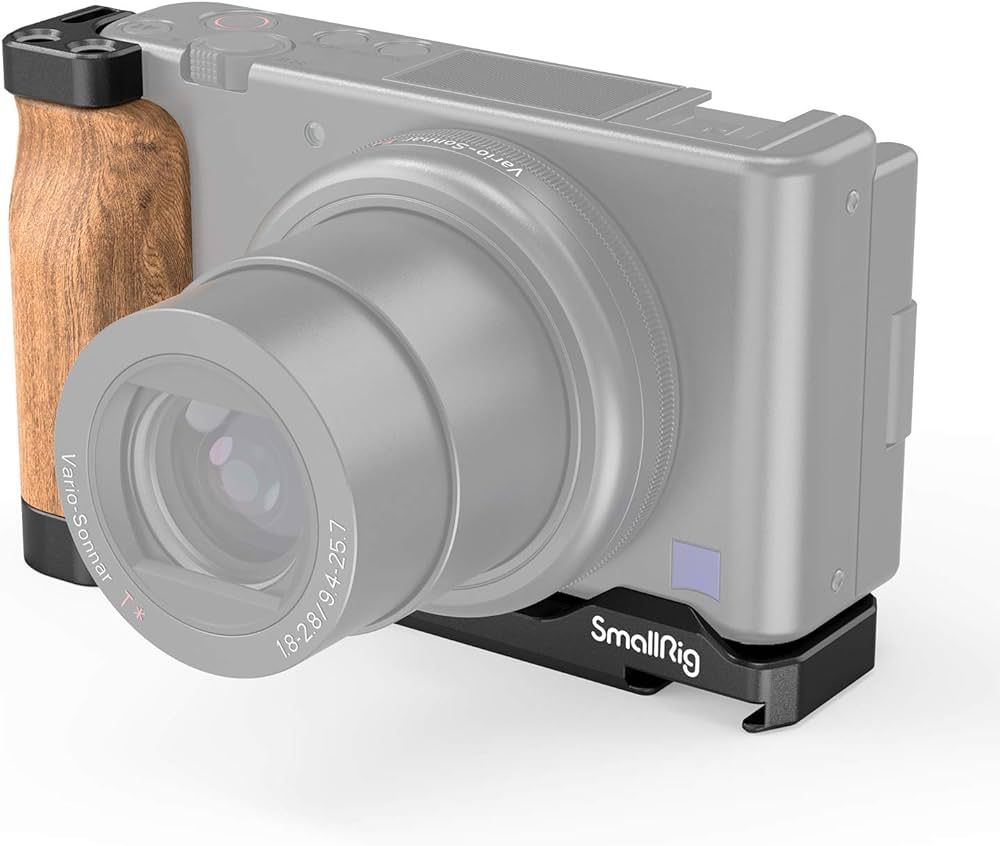 SMALLRIG L-Shape Bracket Wooden Grip with Cold Shoe for Sony ZV1 Digital Camera - 2936 | Amazon (US)