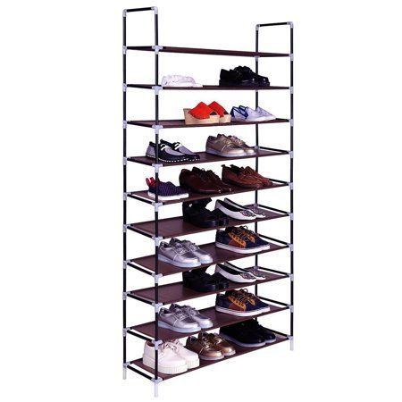 SalonMore Shoe Rack Stackable 10 Tier Cabinet Storage Organizer | Walmart (US)