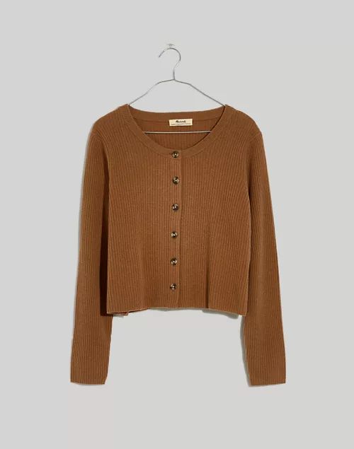 (Re)sourced Cashmere Crop Cardigan Sweater | Madewell