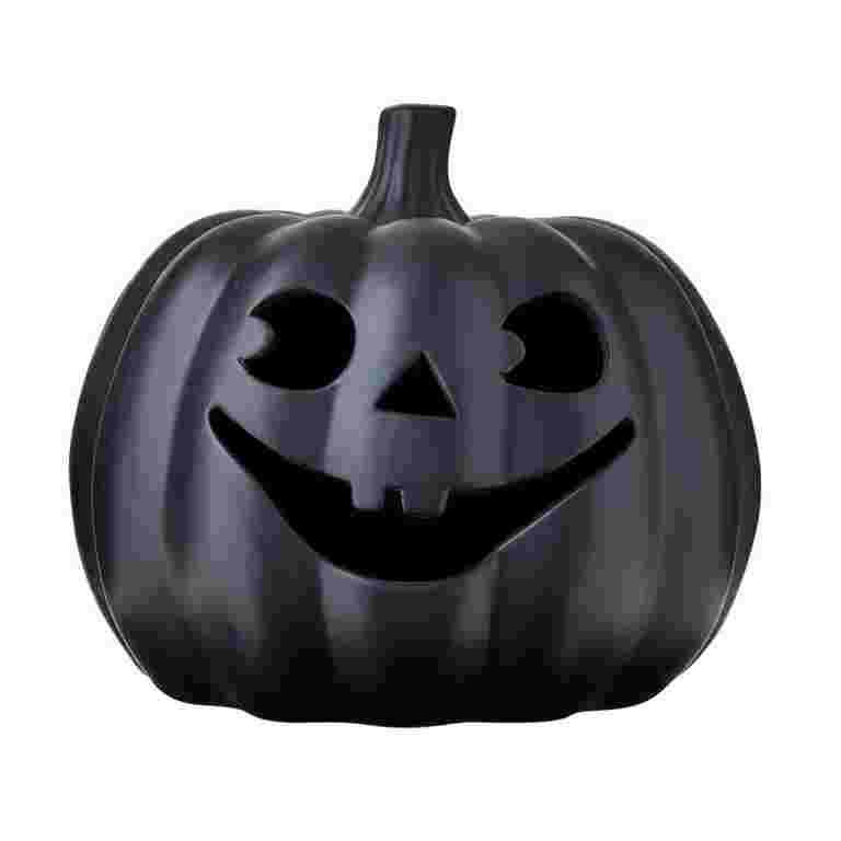 Halloween Decoration Clay Pumpkin, 6.3" Jack O' Lantern Pumpkin for Halloween Indoor and Outdoor ... | Walmart (US)