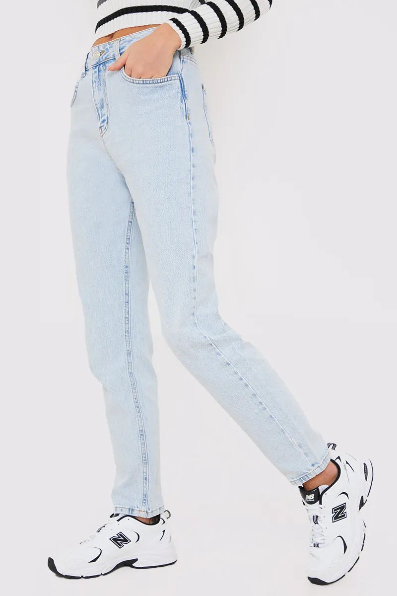 Bleach Wash Mom Jean | In The Style (UK)