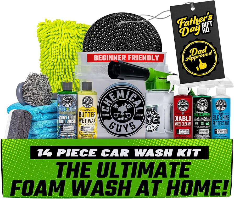 Chemical Guys Car Wash Kit 14-Pc Arsenal Builder - with Foam Blaster, Wash Bucket, Towels, Applic... | Amazon (US)