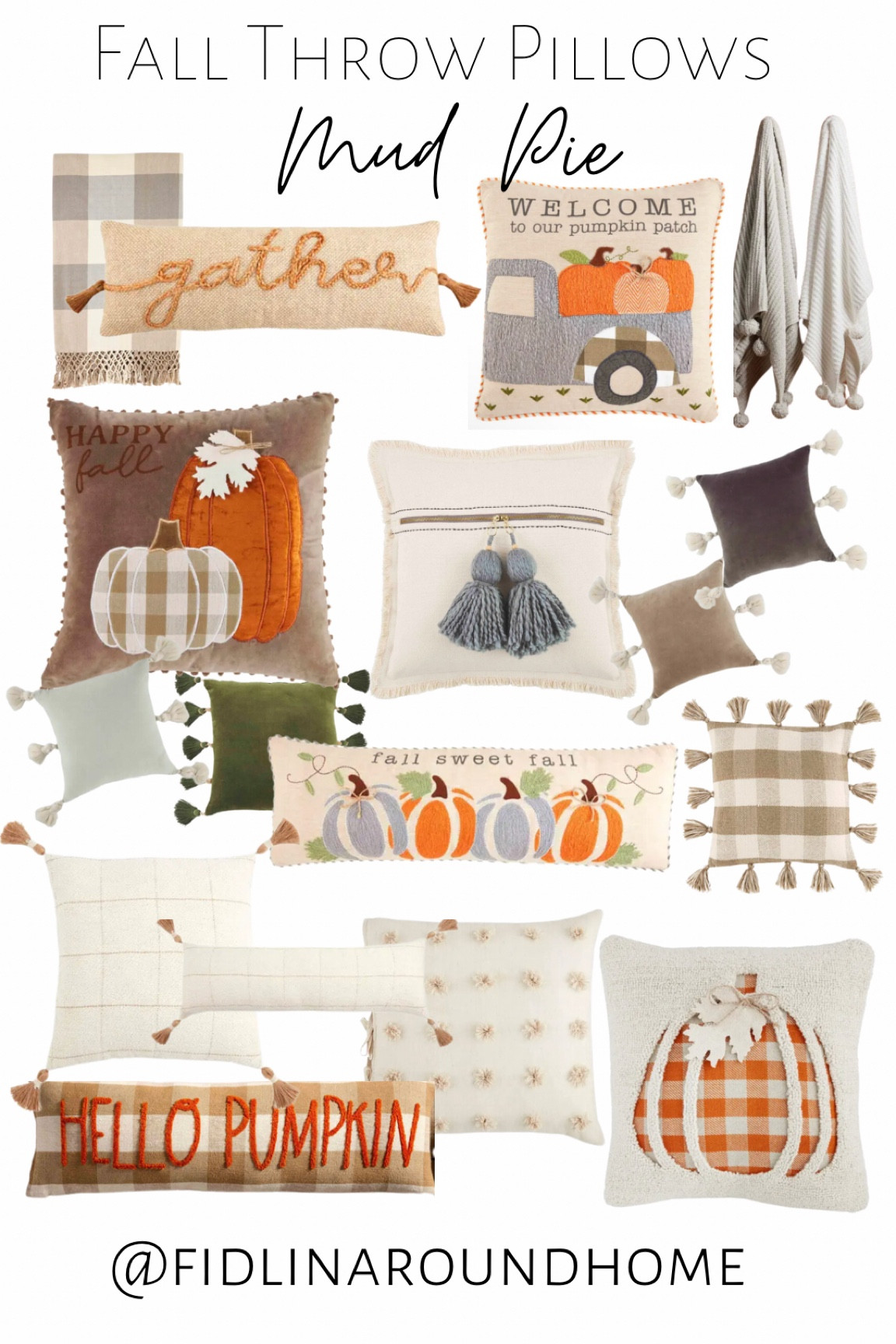 Fall throw pillows and blankets from mud pie!

#LTKhome #LTKSeasonal #LTKFind
