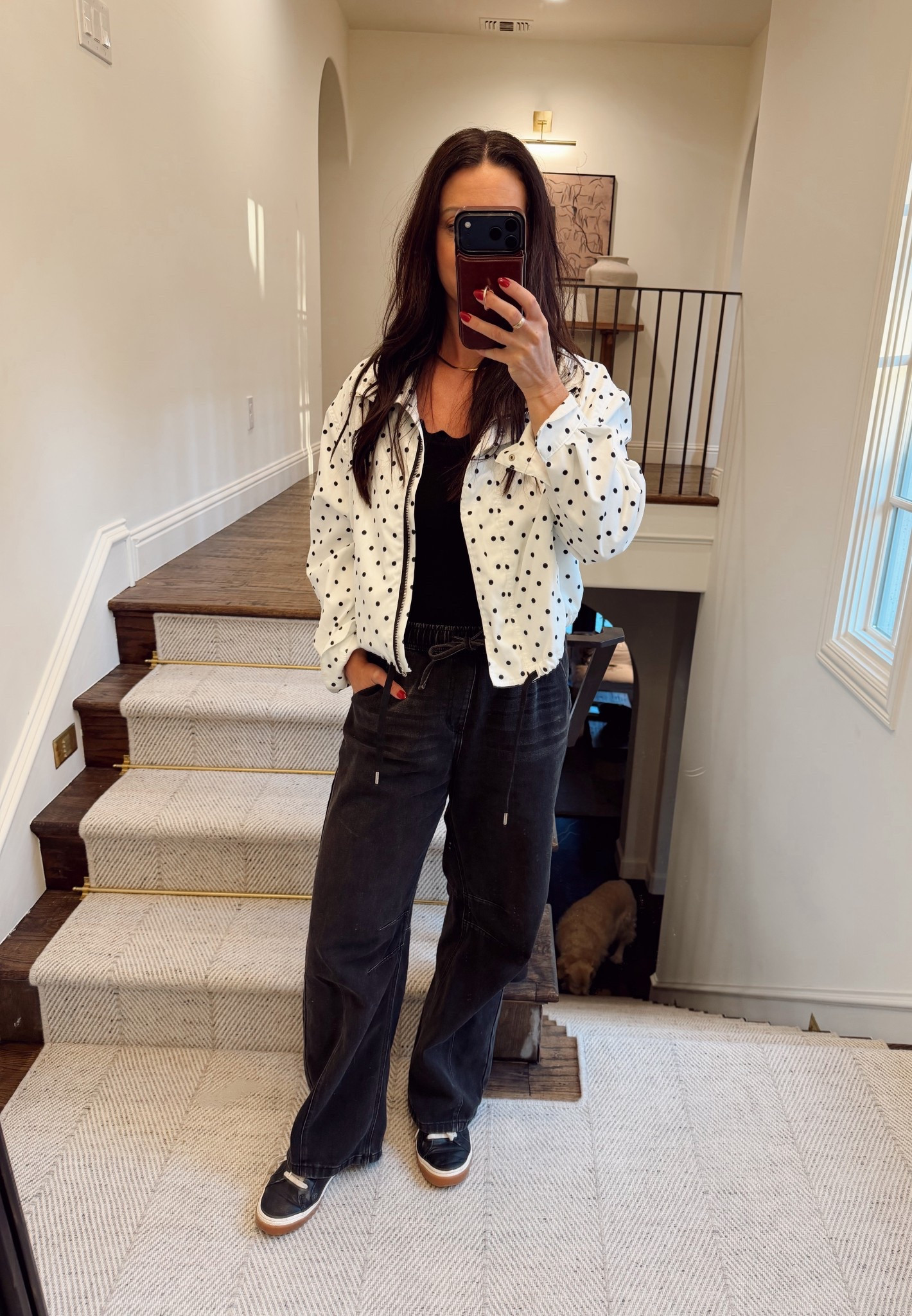 Cutest polka dot jacket for spring- comes in multiple colors and great price! Perfect throw on that elevated an outfit. 

#LTKootd #LTKOver40 #LTKSeasonal