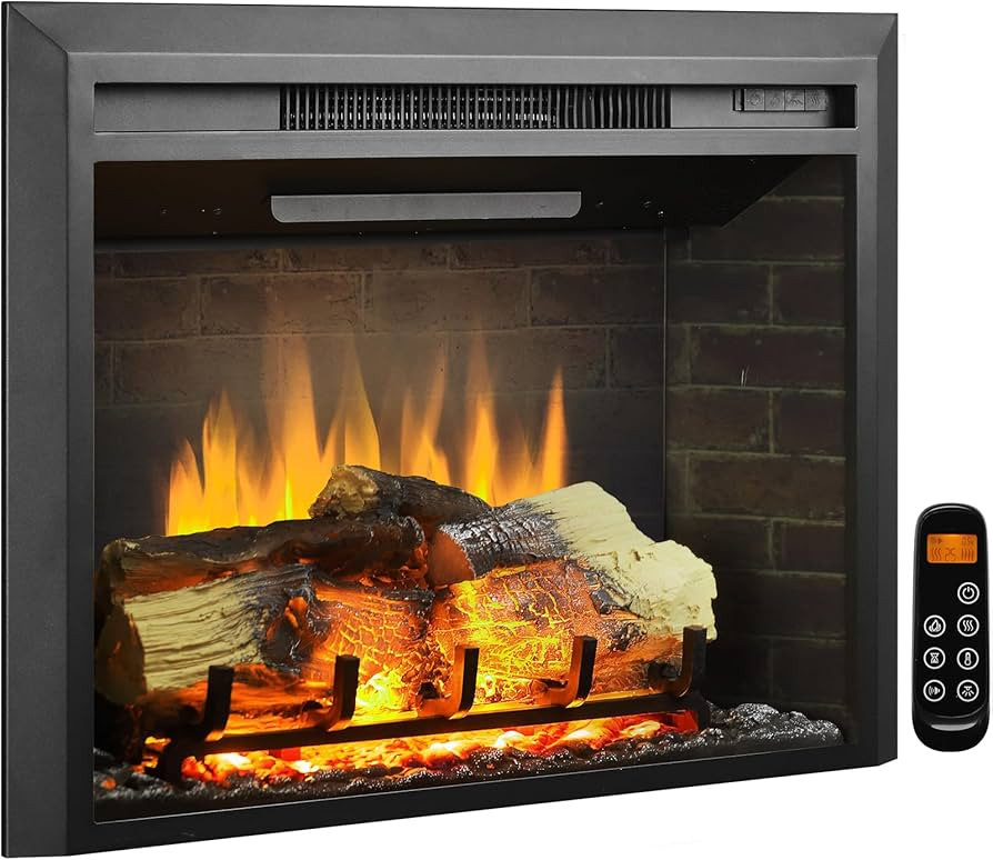 LegendFlame Carl 28" W Electric Fireplace Insert (EF262), Fireplace Heater 750/1500W, Fire Crackl... | Amazon (US)
