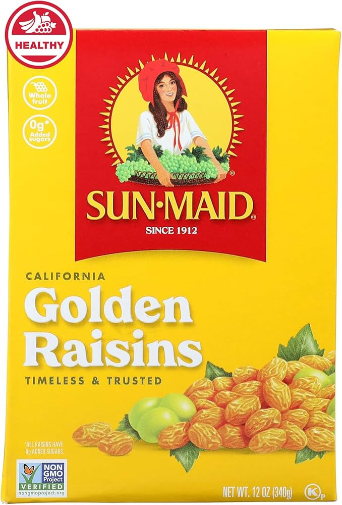 Sun-Maid California Golden Raisins - 12 oz Sharing-Size Box - Dried Fruit Snacks, Back to School ... | Amazon (US)