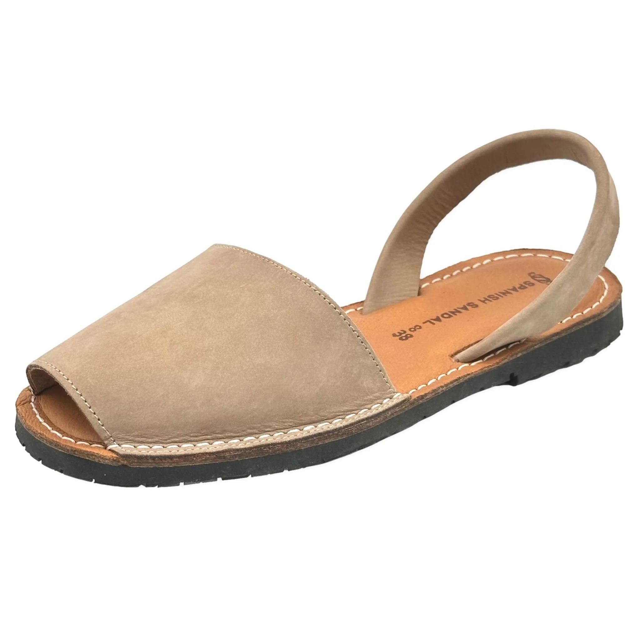 Ecru nubuck sandals | The Spanish Sandal Company