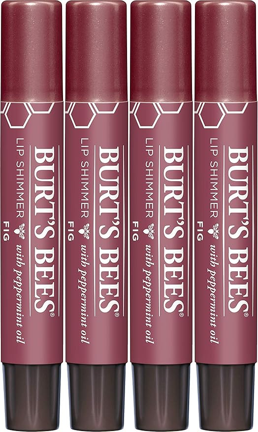 Burt's Bees Lip Balm, Moisturizing Lip Shimme with Vitamin E & Coconut Oil, 100% Natural, Fig, 0.... | Amazon (US)