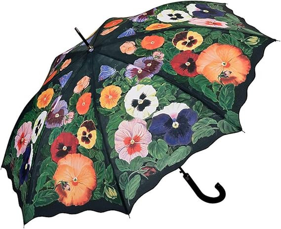 VON LILIENFELD® Ombrello Fiore Viole del Pensiero Tema Pioggia Lungo Automatico Stabile Colorato... | Amazon (IT)