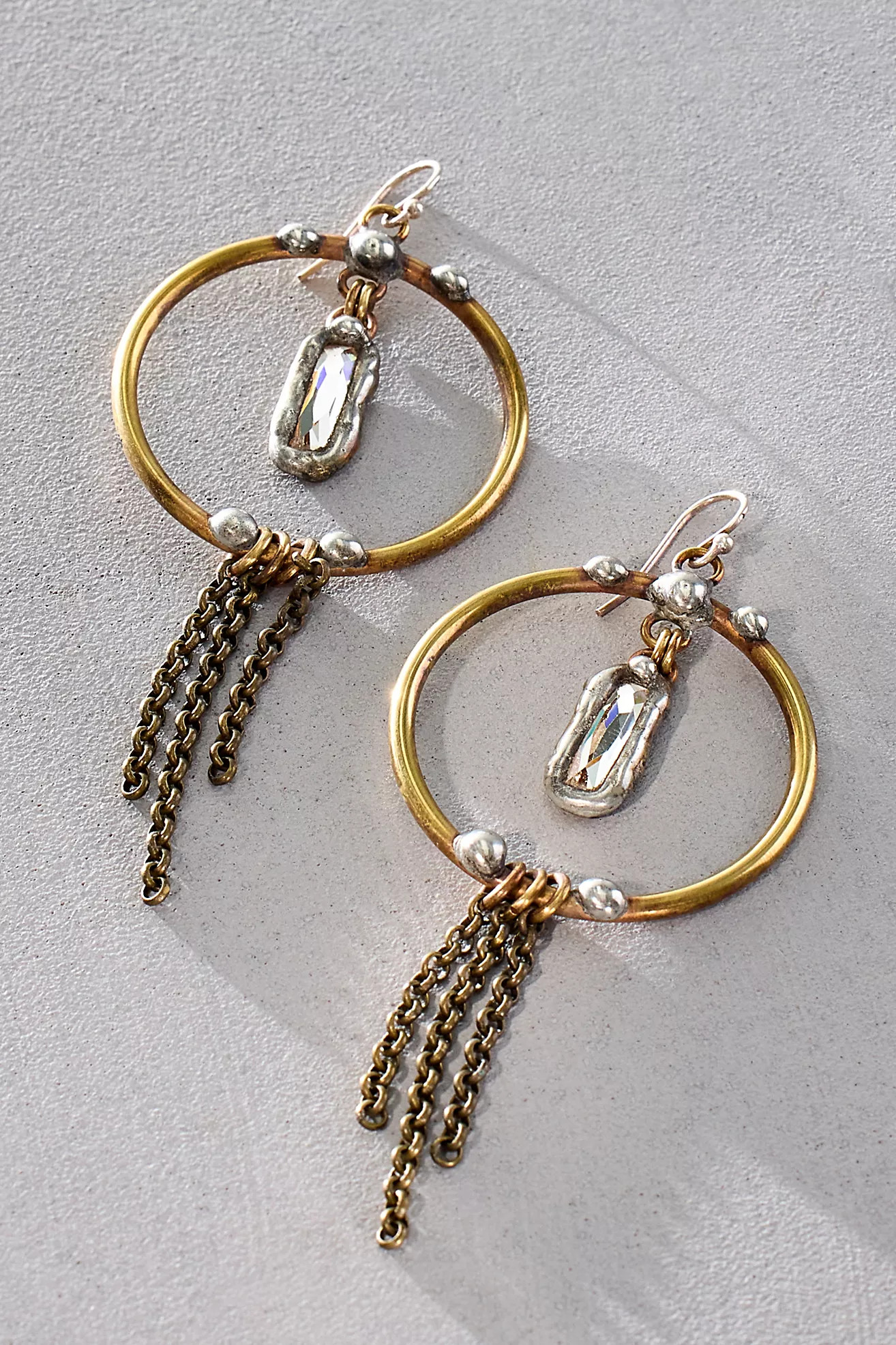 Mikal Winn Fringe Drop Hoop Earrings | Free People (Global - UK&FR Excluded)