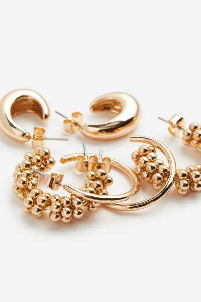 3 Pairs Hoop Earrings | H&M (US + CA)