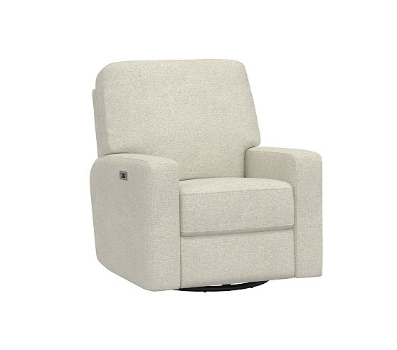 Comfort Square Arm Manual & Power Swivel Recliner | Pottery Barn Kids