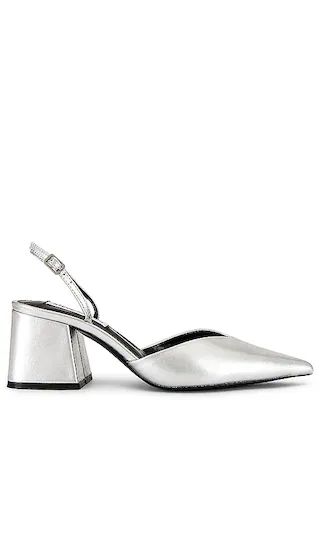 Courtnie Sling Back in Silver | Revolve Clothing (Global)