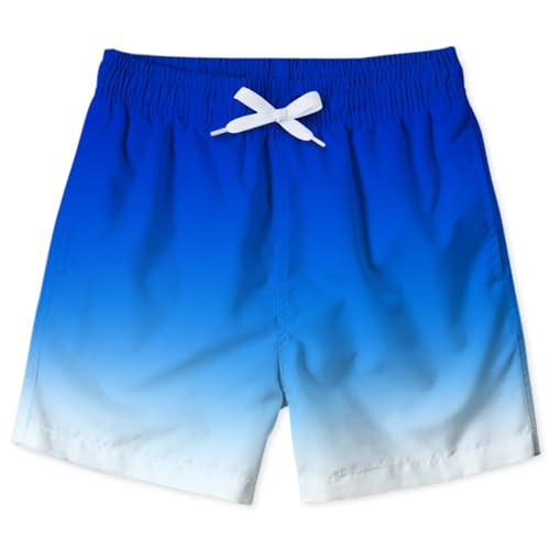 uideazone Swim Trunks for Boys Diving Surfing Swimming Shorts Size 8 Size 9 Size 10 Blue White Gradient Surfing Board Shorts Swimsuit for Kids | Amazon (US)