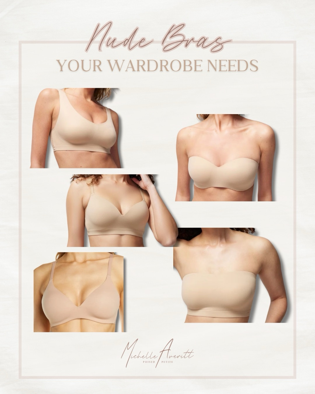 Nude bras perfect for comfortable and supportive everyday wear! These undergarments slide seamlessly under any outfit. 

Supportive neutral bras and bandeaus for any kind of outfit or occasion!

Fashion over 40, intimates, undergarments

#LTKPetite #LTKgrwm #LTKOver40