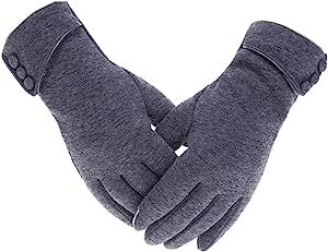 Woogwin Womens Lady Winter Warm Gloves Touch Screen Phone Windproof Lined Thick Gloves (Gray) | Amazon (CA)