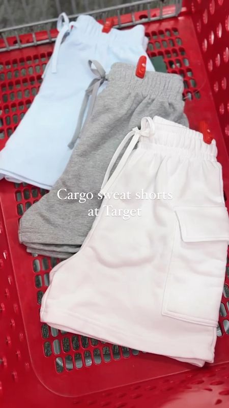 New cargo sweat shorts at Target. These are mid rise and so soft! 

#LTKFindsUnder50 #LTKFindsUnder100 #LTKStyleTip