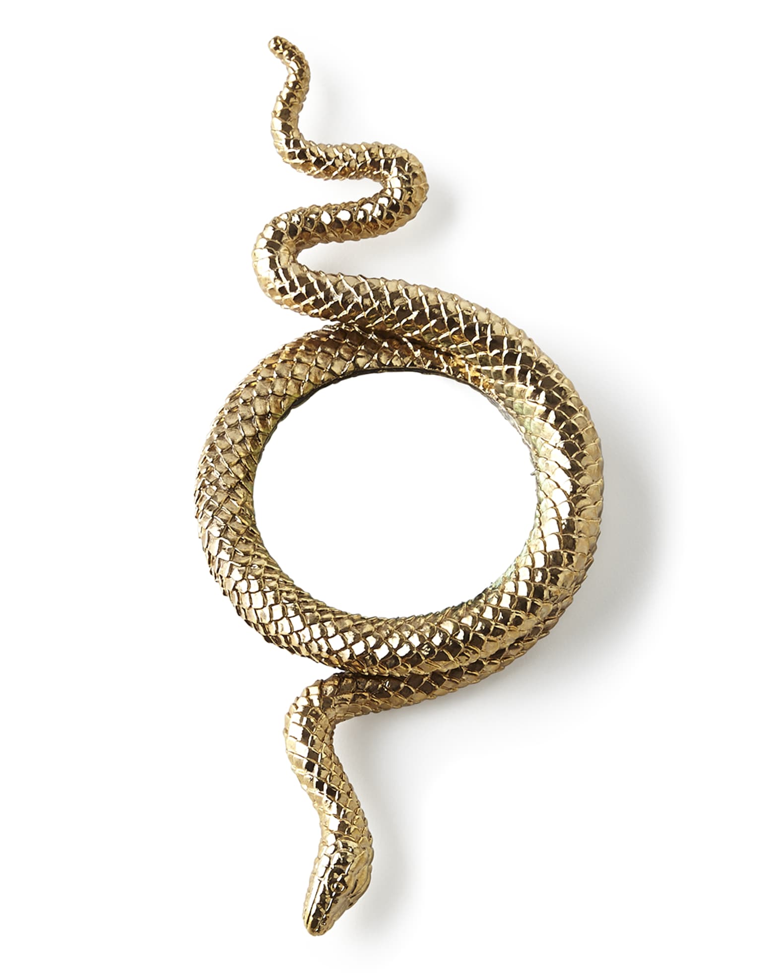 L'Objet Snake Large Gold-Plated Magnifying Glass | Neiman Marcus