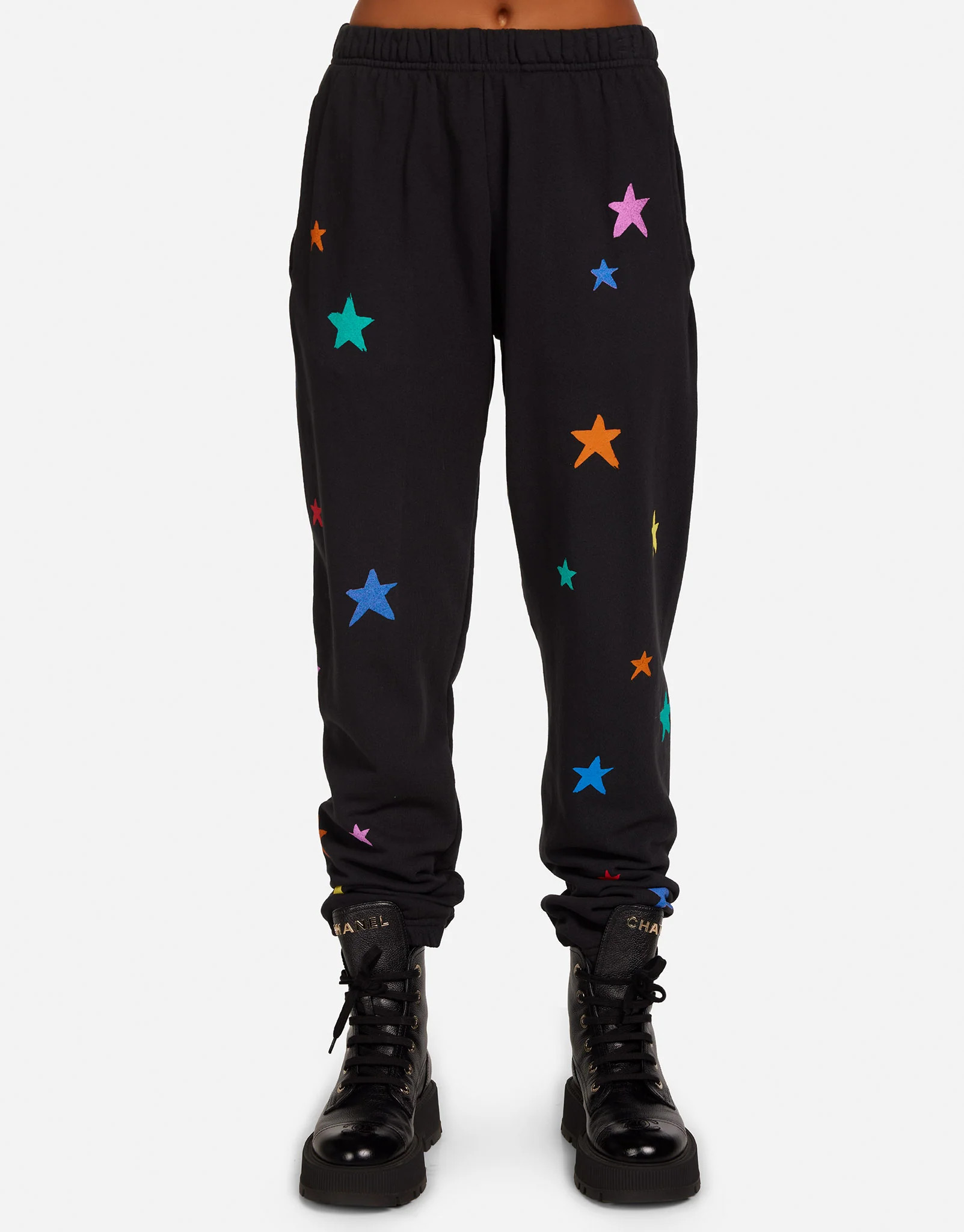 Brushed Stars Sweatpants in Onyx | Chantria by Lauren Moshi | Lauren Moshi