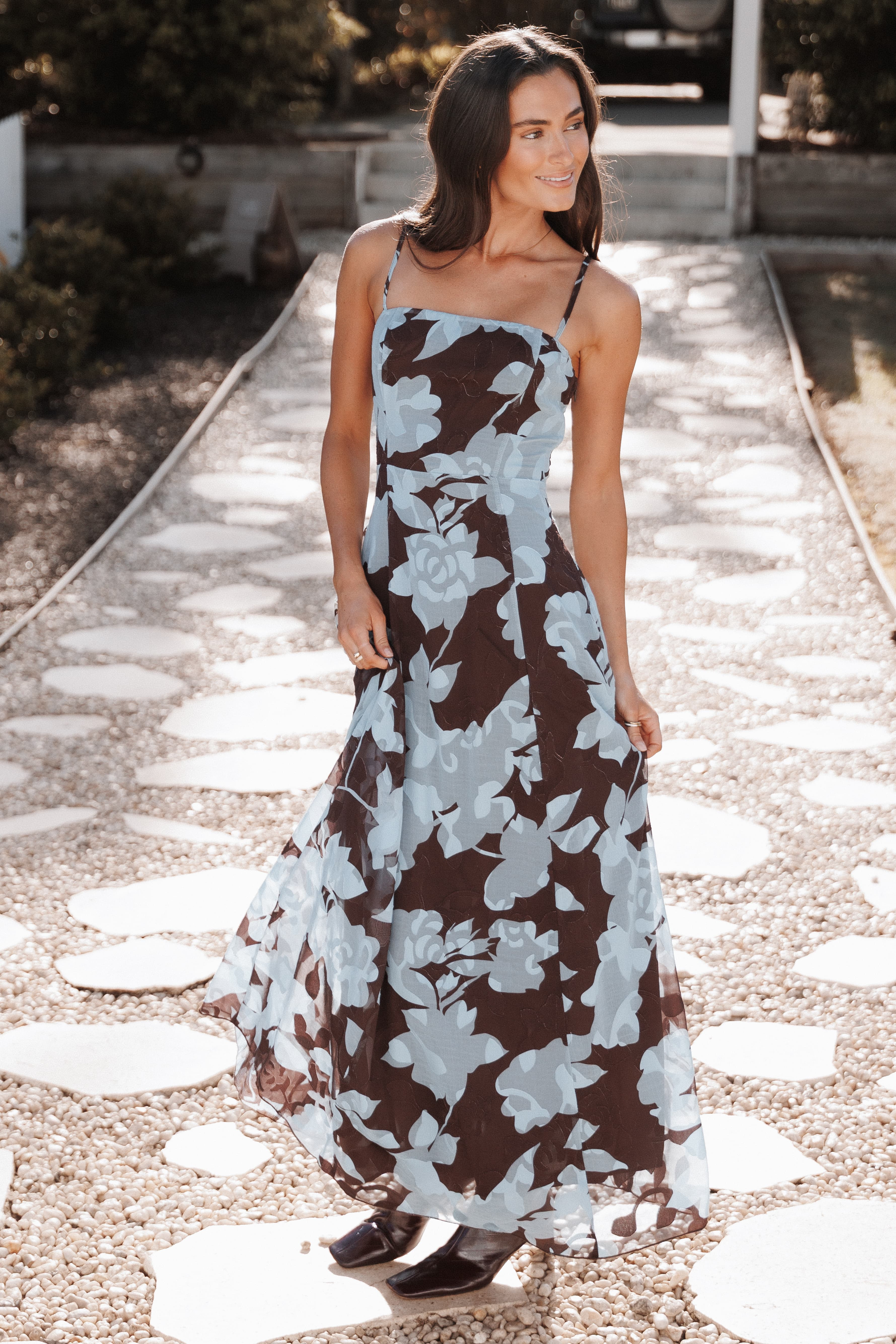 Nadeline Maxi Dress - Floral Burnout | Petal & Pup (US)