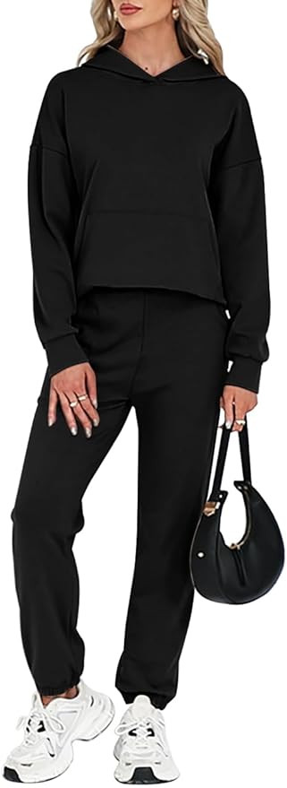 ETCYY NEW Hoodie Sets for Women 2 Piece Lounge Set Fall Outfits Clothes Oversized Sweatshirt Bagg... | Amazon (US)