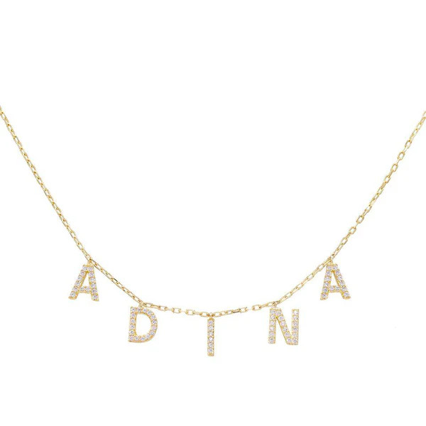 Block Name Necklace | Adina Eden