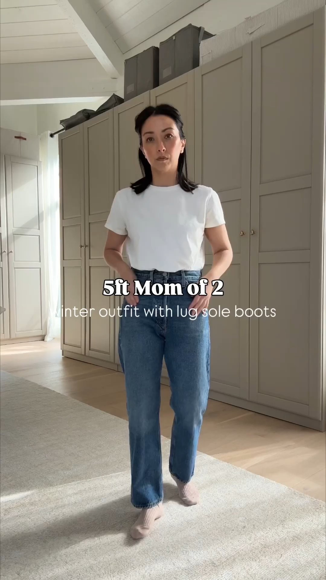 5ft mom of 2 winter outfit idea  

Gentle Herd coat xxs (old)
Everlane turtleneck sweater xxs (old)
AGOLDE 90's Mid Rise Crop 24 - these fit like a high rise, no hemming, great for petites
Tom's Bennett boots 5.5
Amazon sling bag
Celine sunglasses

Petite style, winter style, winter outfits, boots 

#LTKgrwm #LTKPetite #LTKmomlife